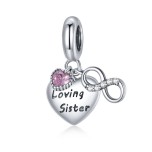 Talisman argint Loving Sister